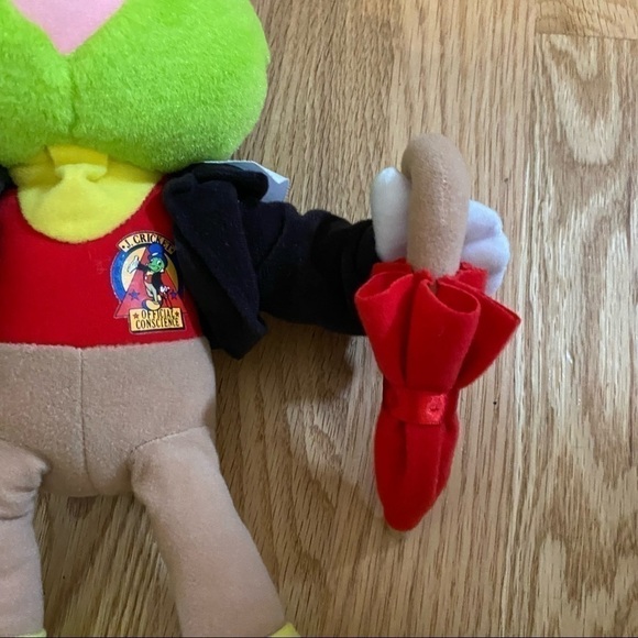 Vintage Jiminy Cricket Disney Plush Toy 90s Pinocchio Jimmy - Picture 3 of 8